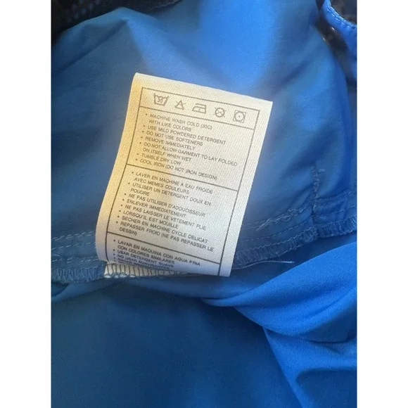 Nike Pullover Athletic Royal Blue & Black Windbreaker 1/2 zip. Poly. Mens. XL - Picture 10 of 11